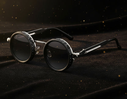 Polarized round Sunglasses Men ND9 Adjustable Dimming Sun Glasses Women Retro Punk Fishing Eyeglasses Outdoor Shades UV400