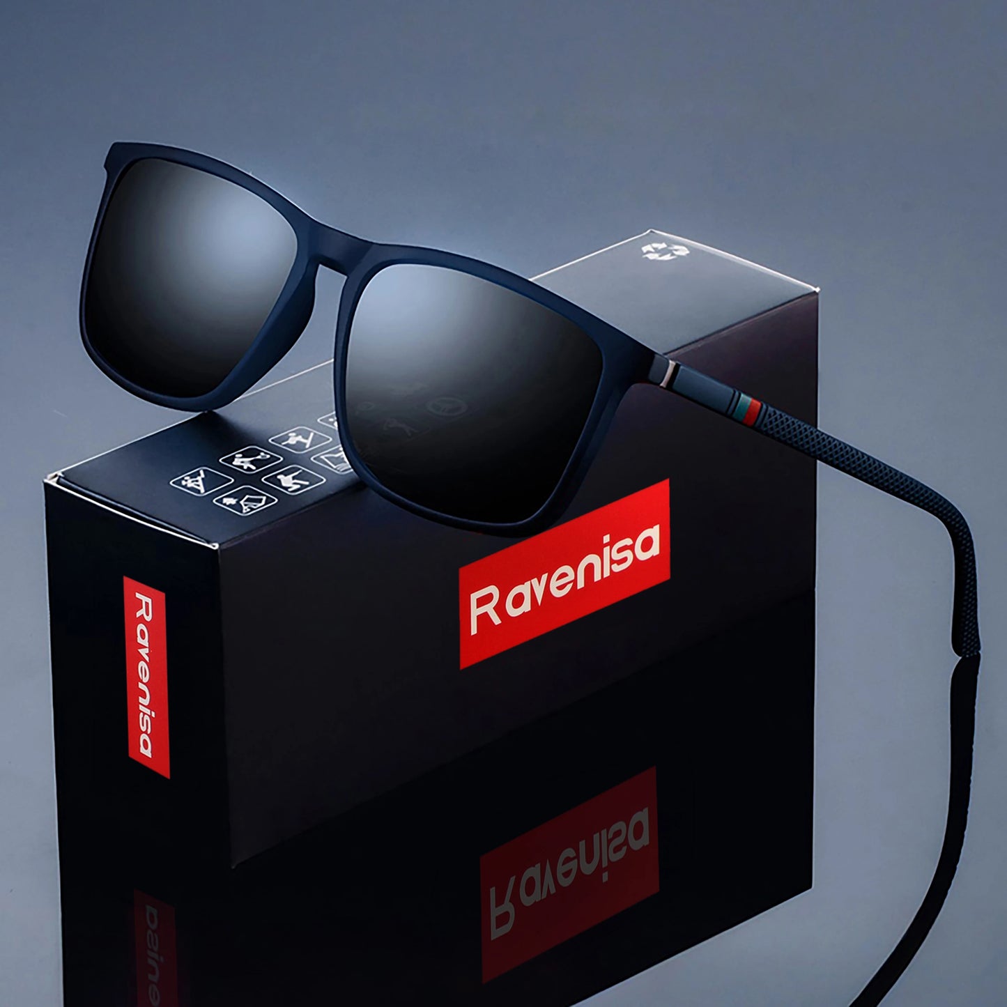 Fashion Square Polarized Sunglasses Man Driving Fishing Luxury Brand Designer UV400 Eyewear