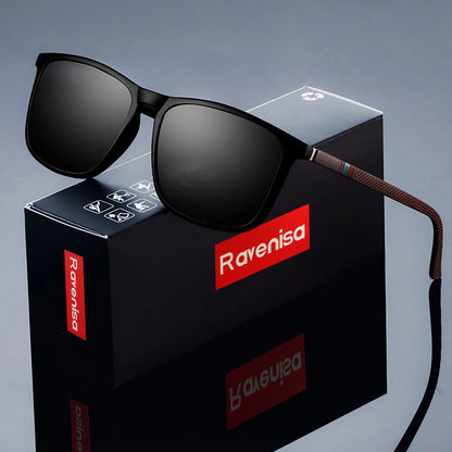 Fashion Square Polarized Sunglasses Man Driving Fishing Luxury Brand Designer UV400 Eyewear