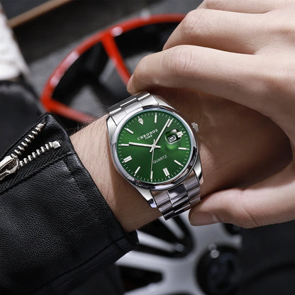 Top Brand Luxury Man Wristwatch Waterproof Luminous Date Men Watches Stainless Steel Quartz Men'S Watch Male Reloj