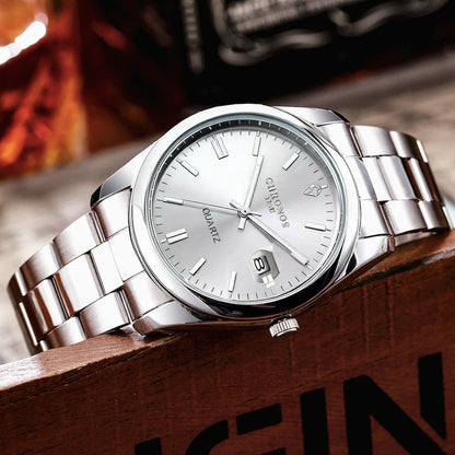 Top Brand Luxury Man Wristwatch Waterproof Luminous Date Men Watches Stainless Steel Quartz Men'S Watch Male Reloj