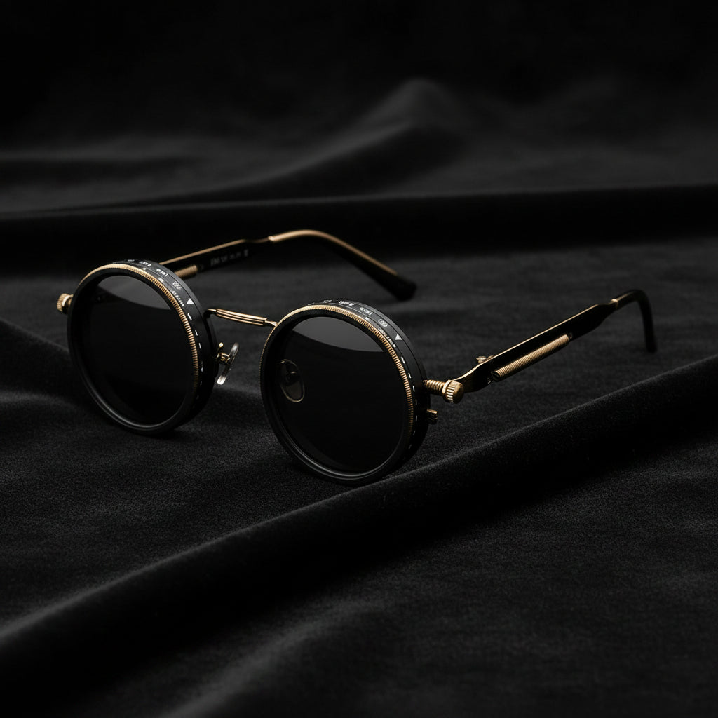 Polarized round Sunglasses Men ND9 Adjustable Dimming Sun Glasses Women Retro Punk Fishing Eyeglasses Outdoor Shades UV400