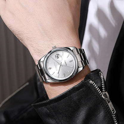 Top Brand Luxury Man Wristwatch Waterproof Luminous Date Men Watches Stainless Steel Quartz Men'S Watch Male Reloj